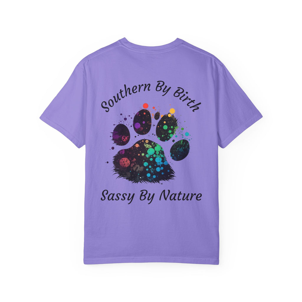 Southern By Birth, Sassy By Nature Paw Print T-Shirt