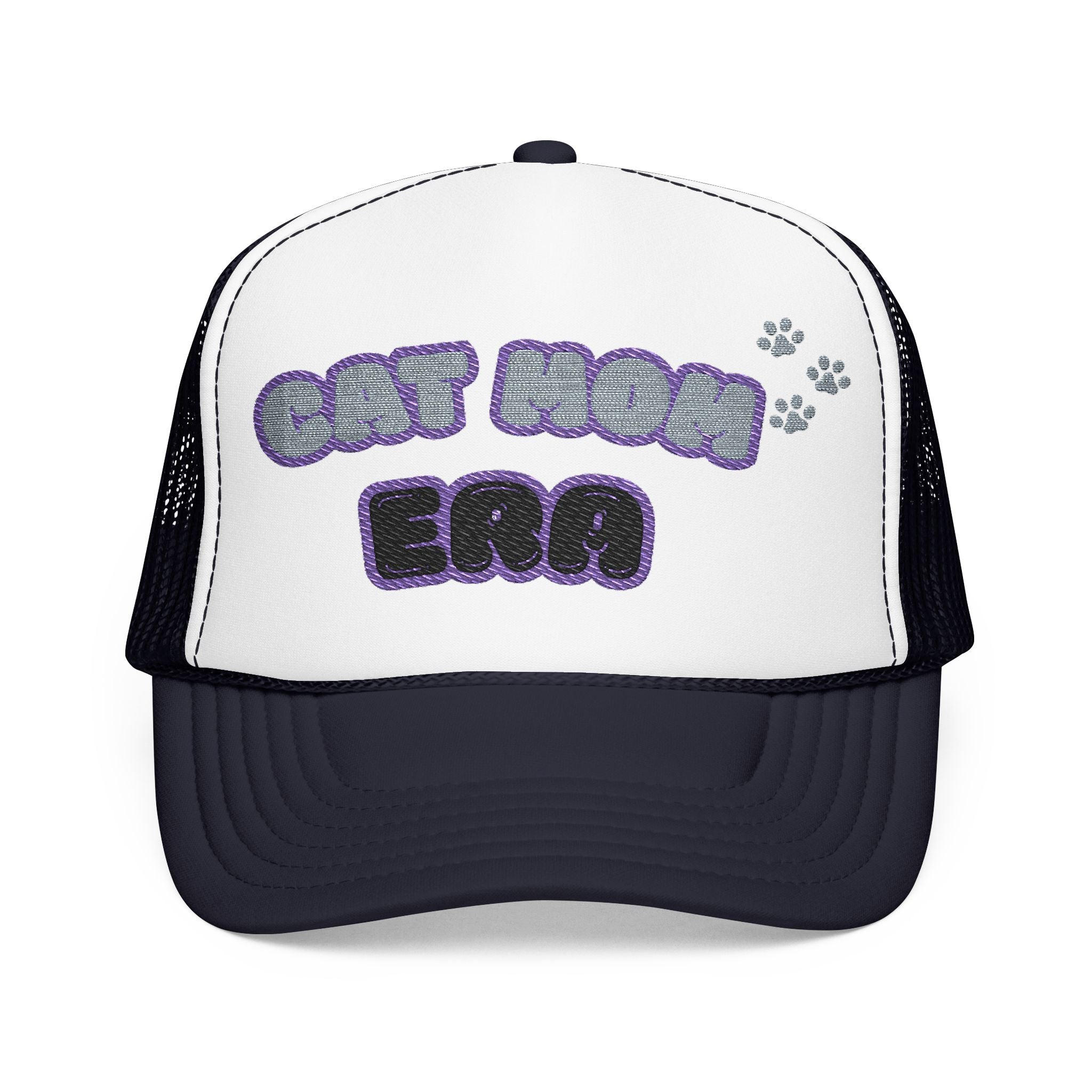 Cat Mom Era Foam Trucker Hat — Cute Furmom Cap in Multiple Colors