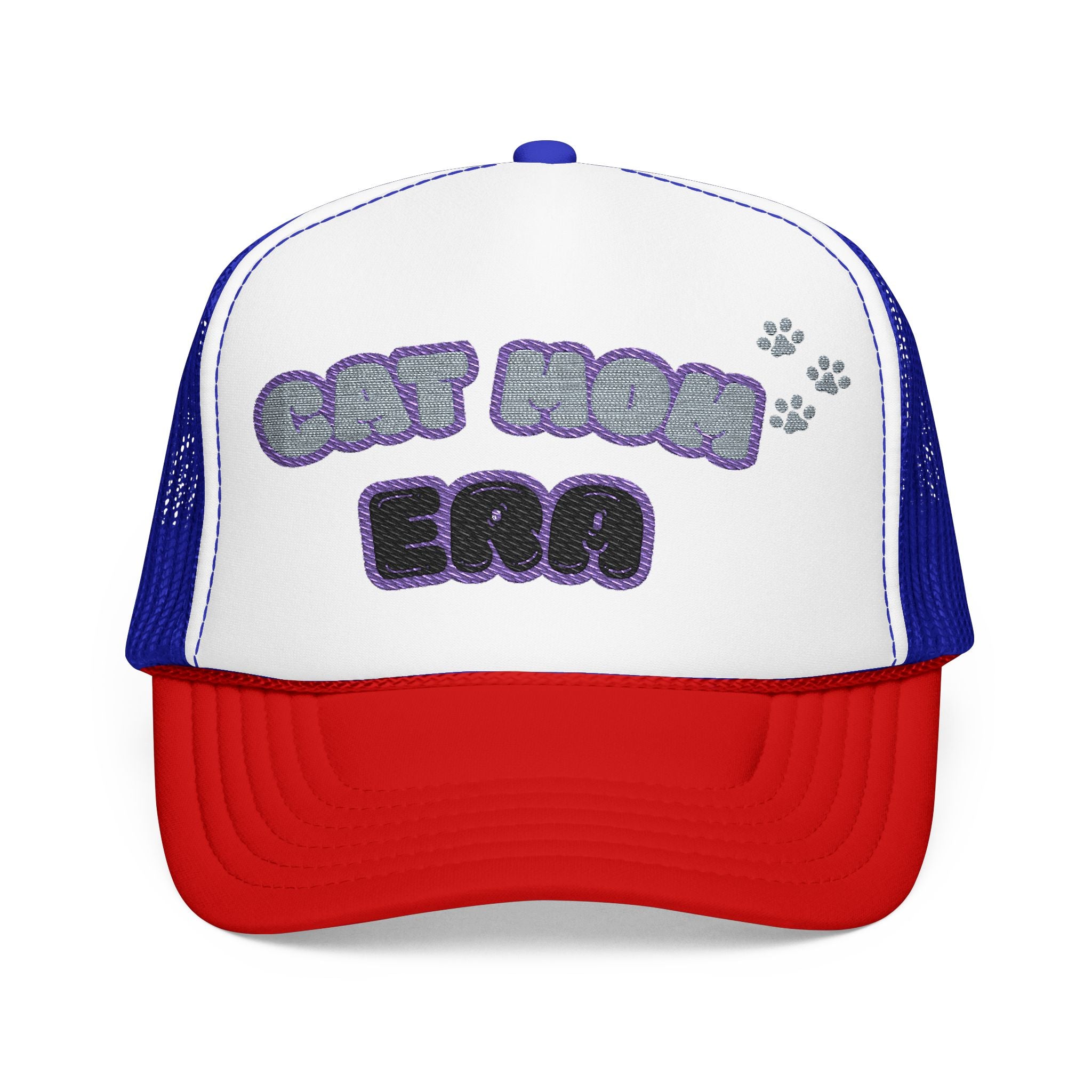 Cat Mom Era Foam Trucker Hat — Cute Furmom Cap in Multiple Colors