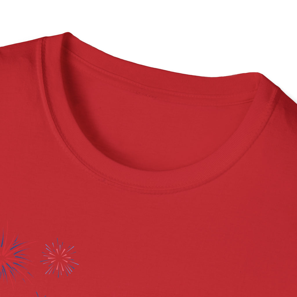 Patriotic Peace Heart Paw T-Shirt – USA Flag Dog Lover Tee for 4th of July
