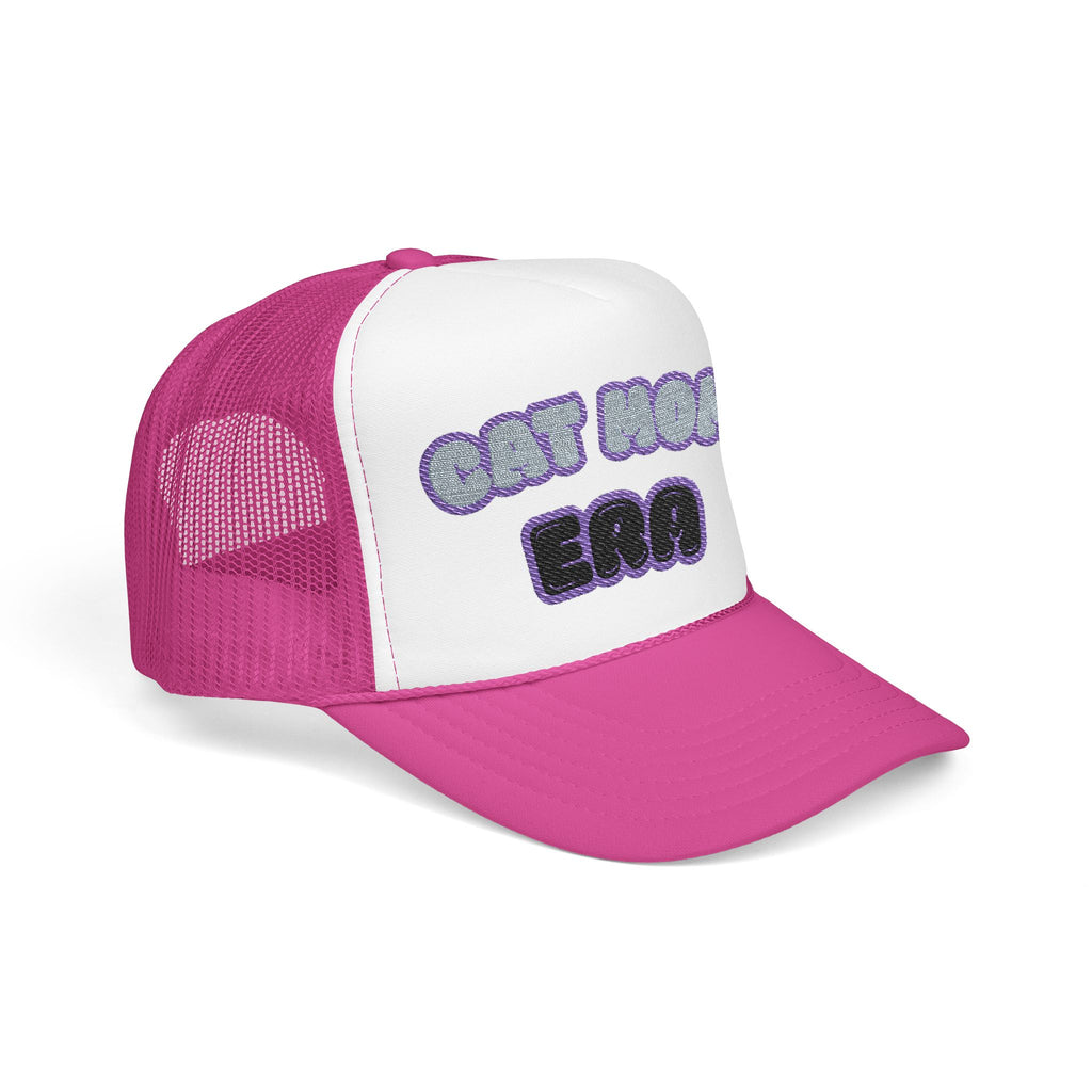 Cat Mom Era Foam Trucker Hat — Cute Furmom Cap in Multiple Colors