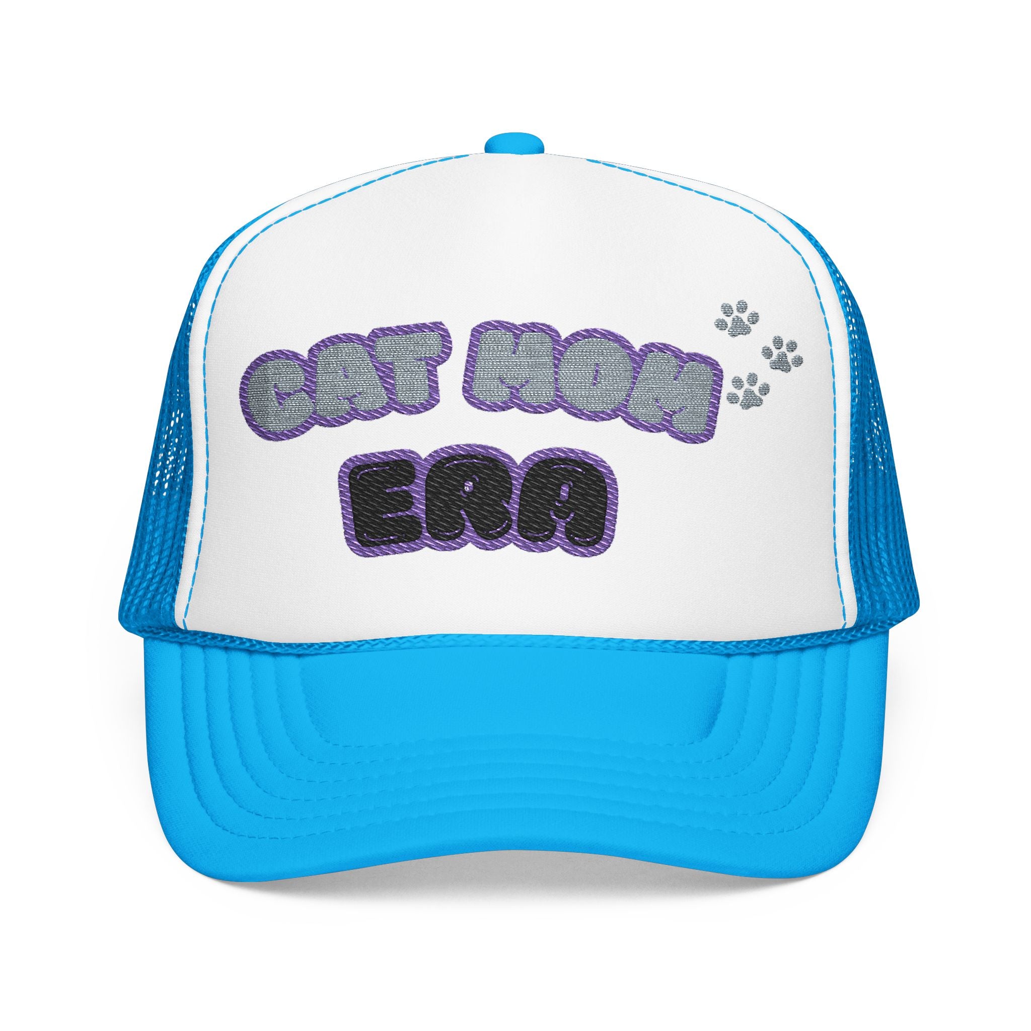 Cat Mom Era Foam Trucker Hat — Cute Furmom Cap in Multiple Colors