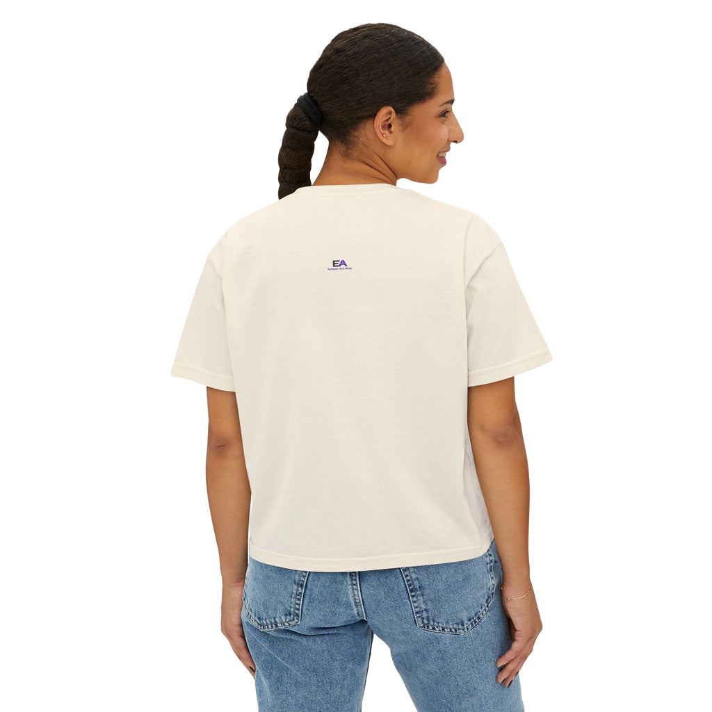 Observing Judging Resting Cat Tee | Boxy Cropped Cat Shirt