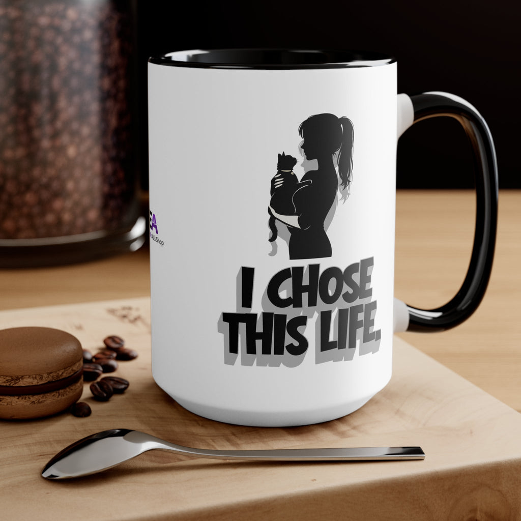 I Chose This Life Cat Lady Mug | Sassy Cat Lover Coffee Cup