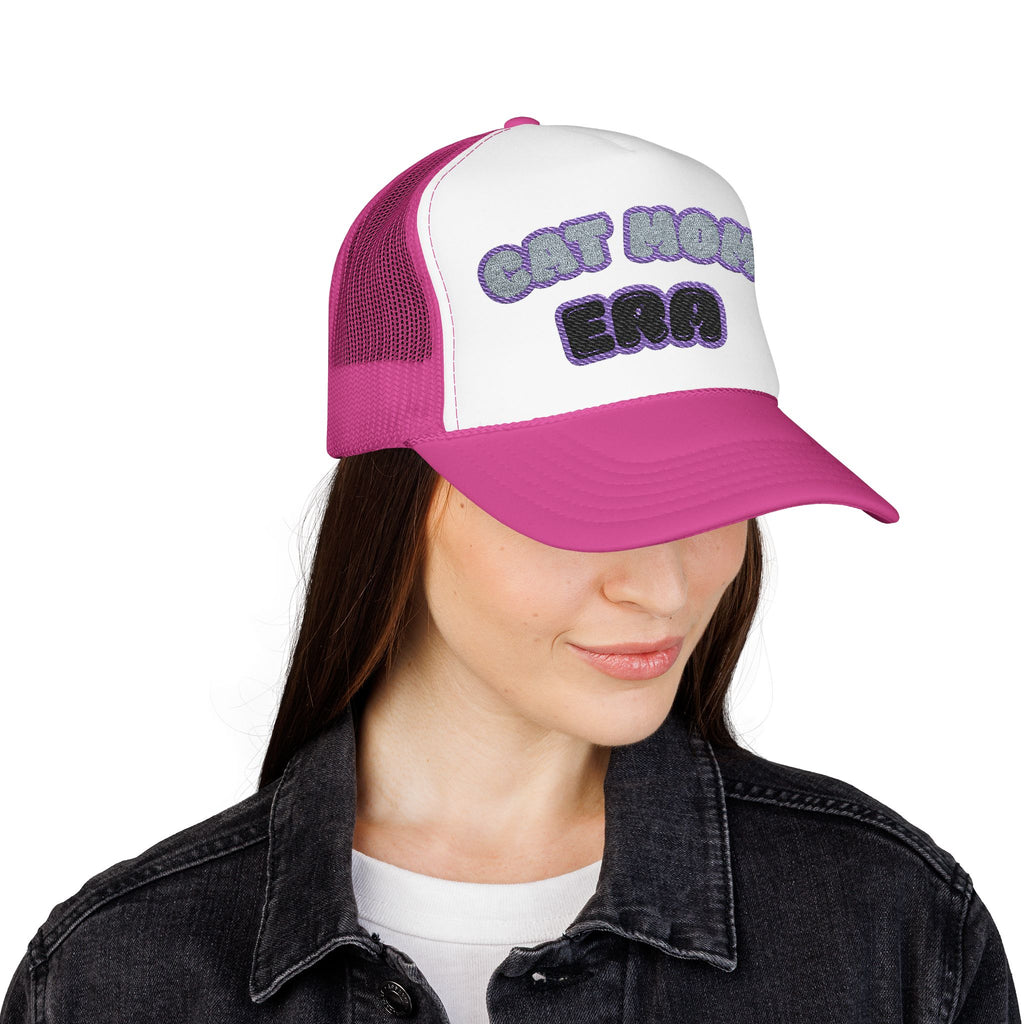 Cat Mom Era Foam Trucker Hat — Cute Furmom Cap in Multiple Colors