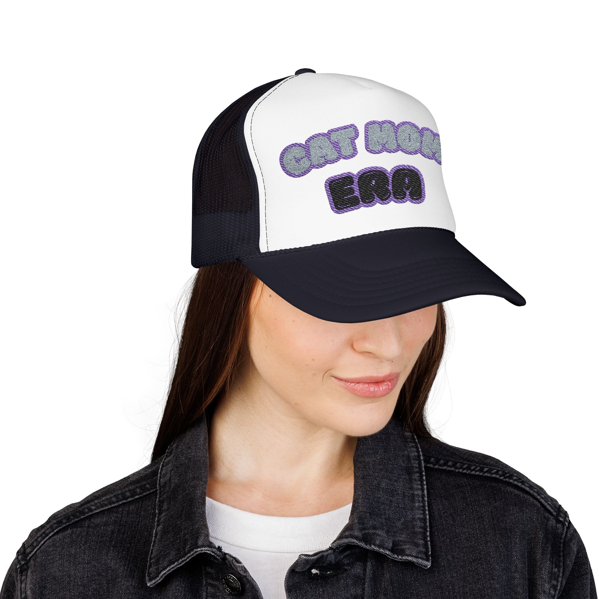Cat Mom Era Foam Trucker Hat — Cute Furmom Cap in Multiple Colors