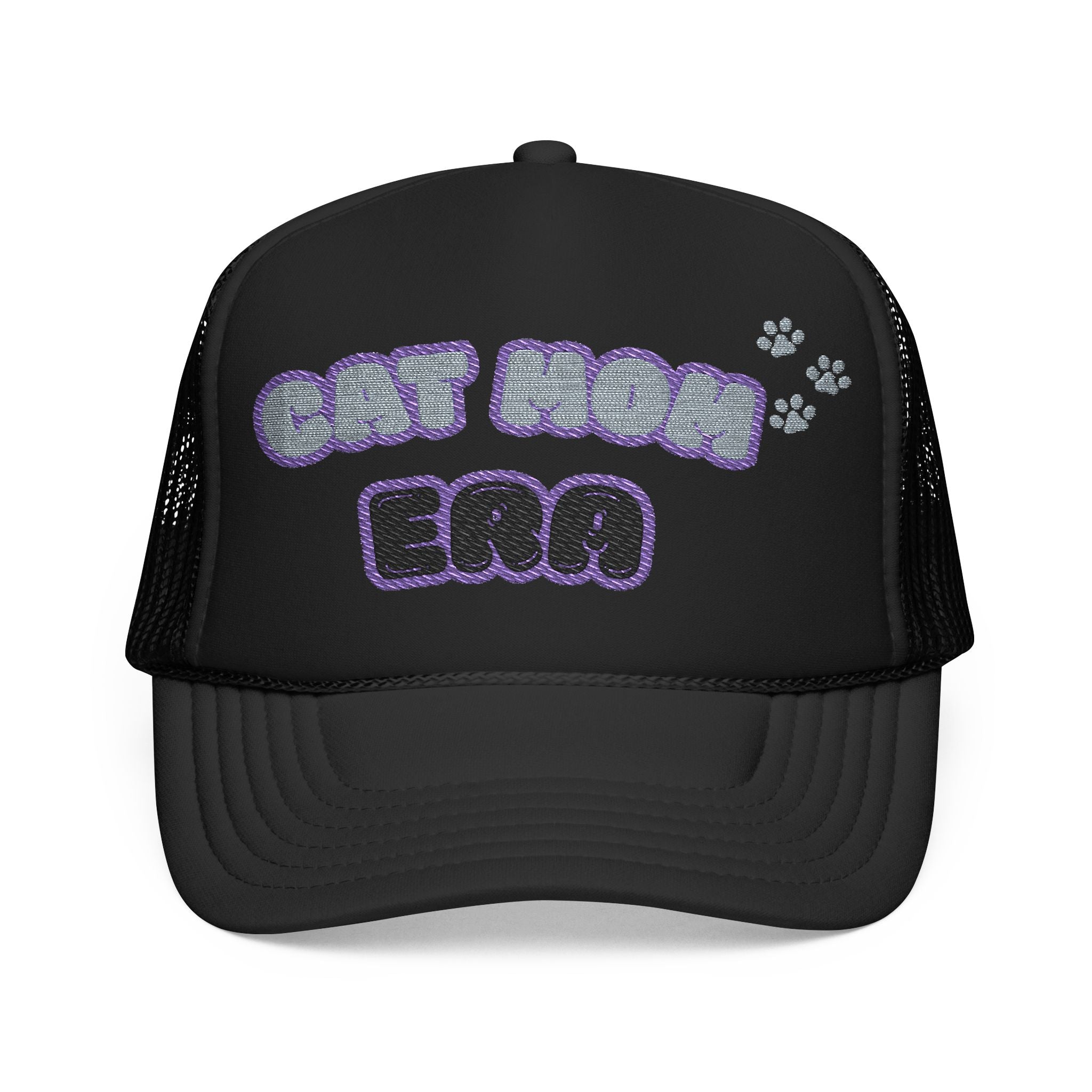 Cat Mom Era Foam Trucker Hat — Cute Furmom Cap in Multiple Colors