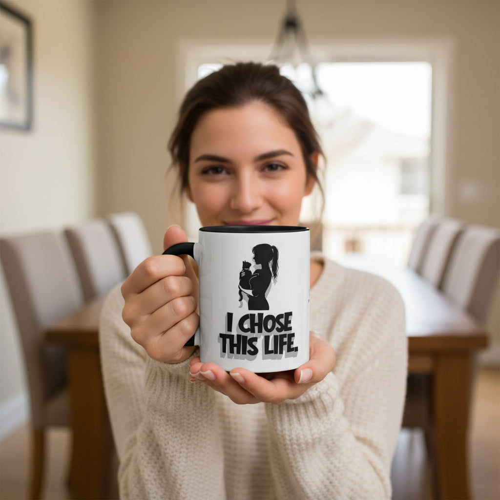 I Chose This Life Cat Lady Mug | Sassy Cat Lover Coffee Cup