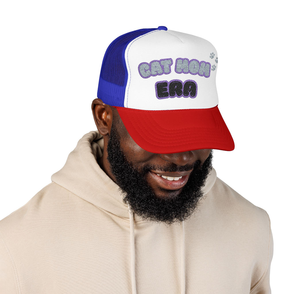 Cat Mom Era Foam Trucker Hat — Cute Furmom Cap in Multiple Colors