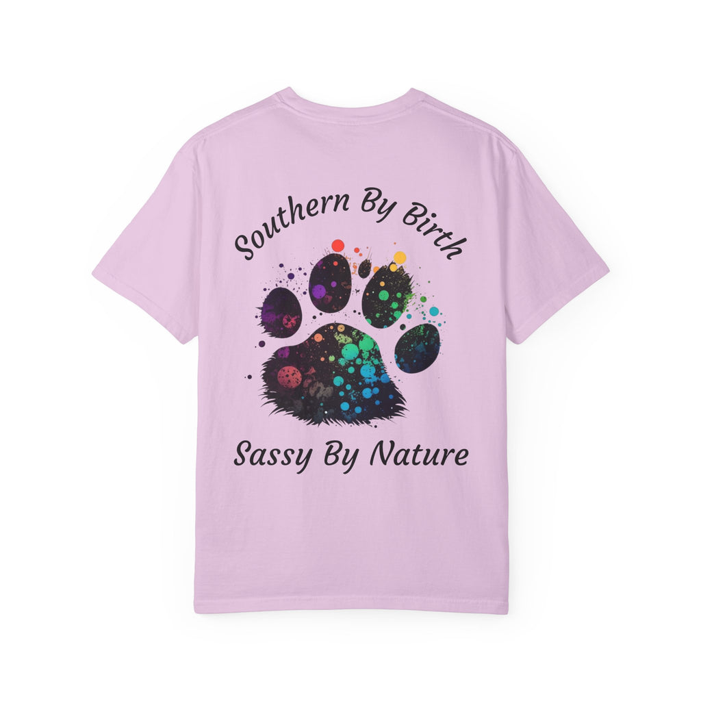 Southern By Birth, Sassy By Nature Paw Print T-Shirt