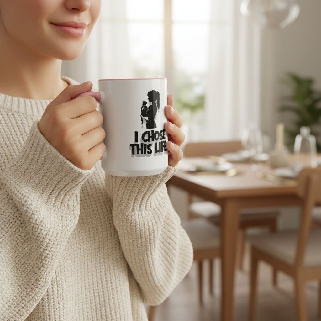 I Chose This Life Cat Lady Mug | Sassy Cat Lover Coffee Cup