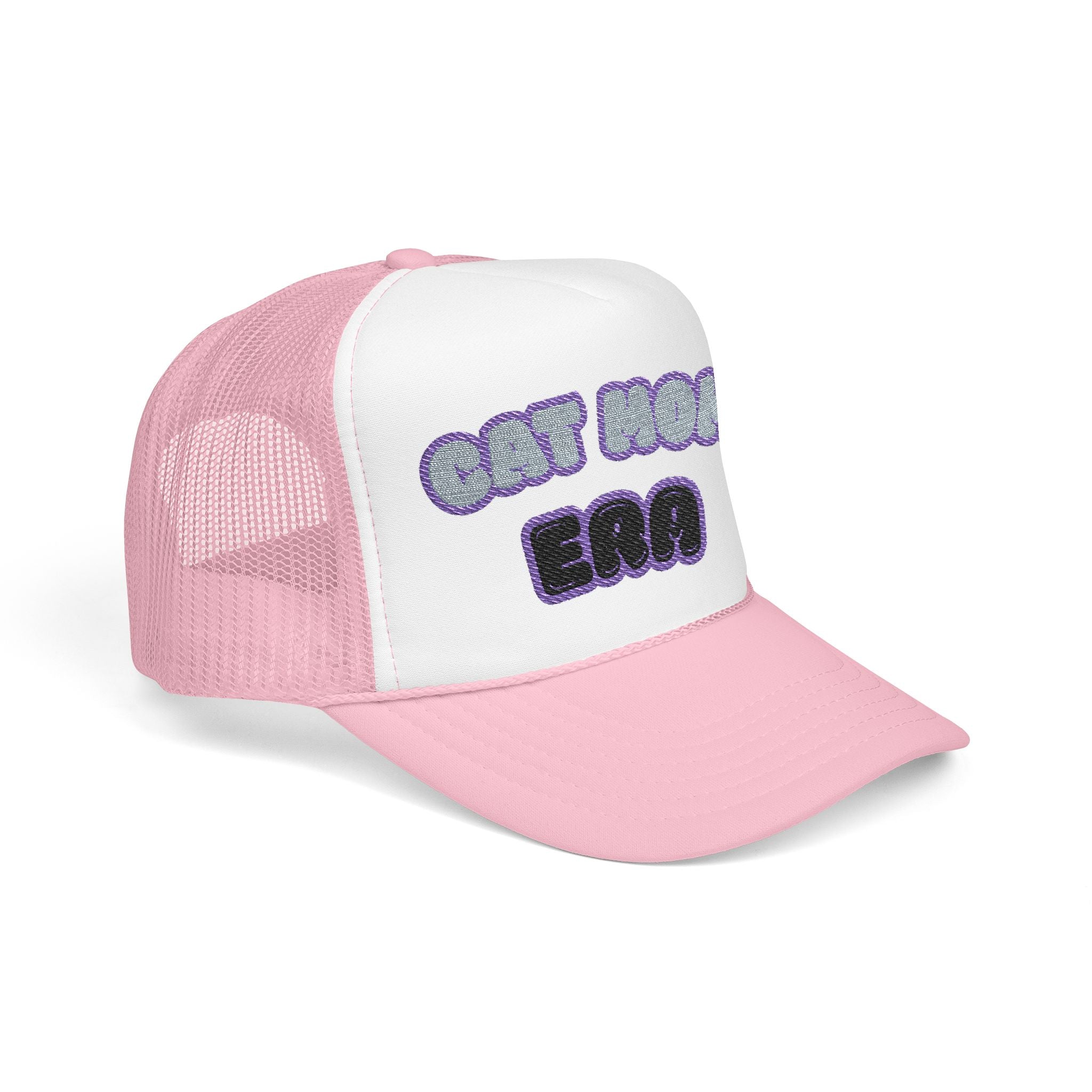 Cat Mom Era Foam Trucker Hat — Cute Furmom Cap in Multiple Colors