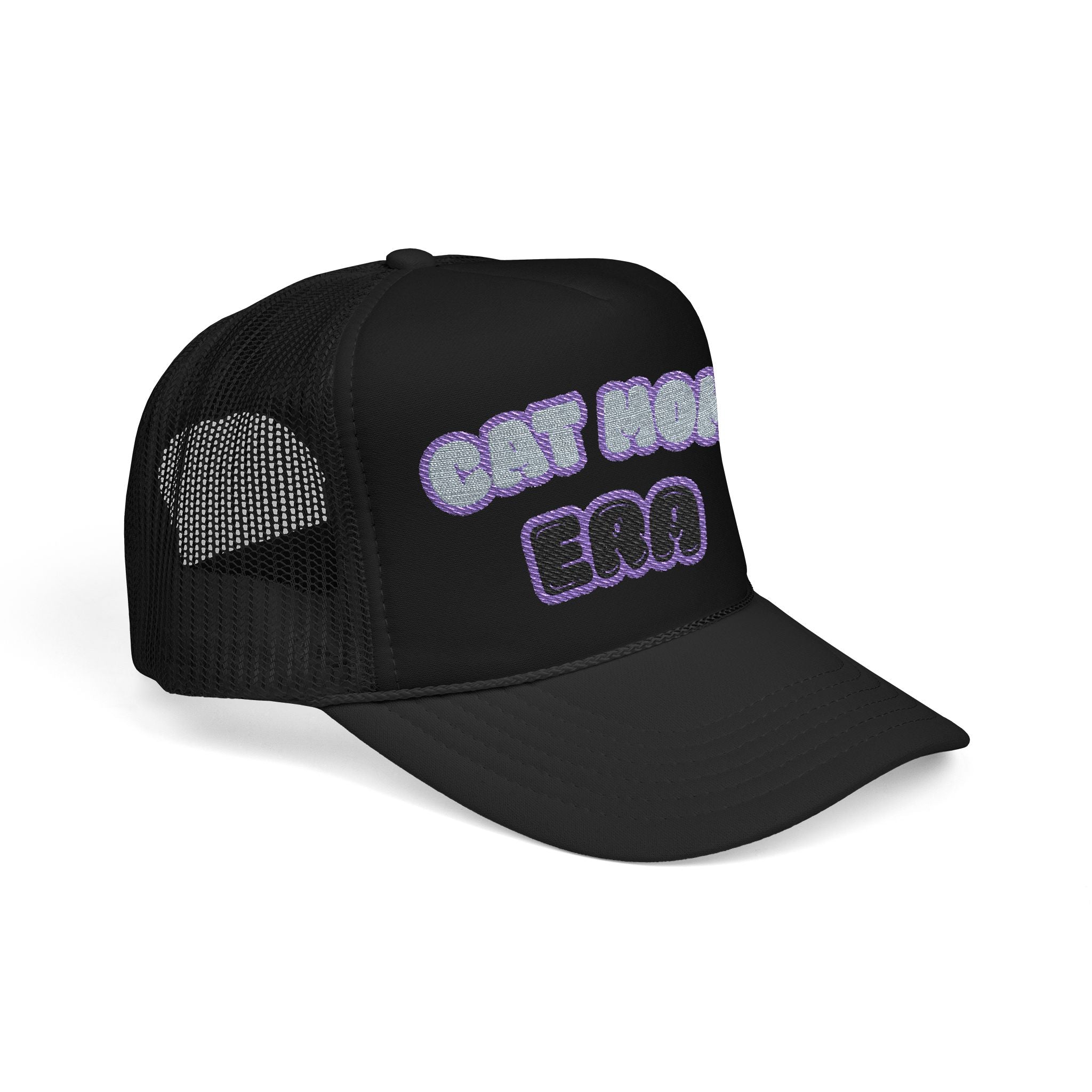 Cat Mom Era Foam Trucker Hat — Cute Furmom Cap in Multiple Colors