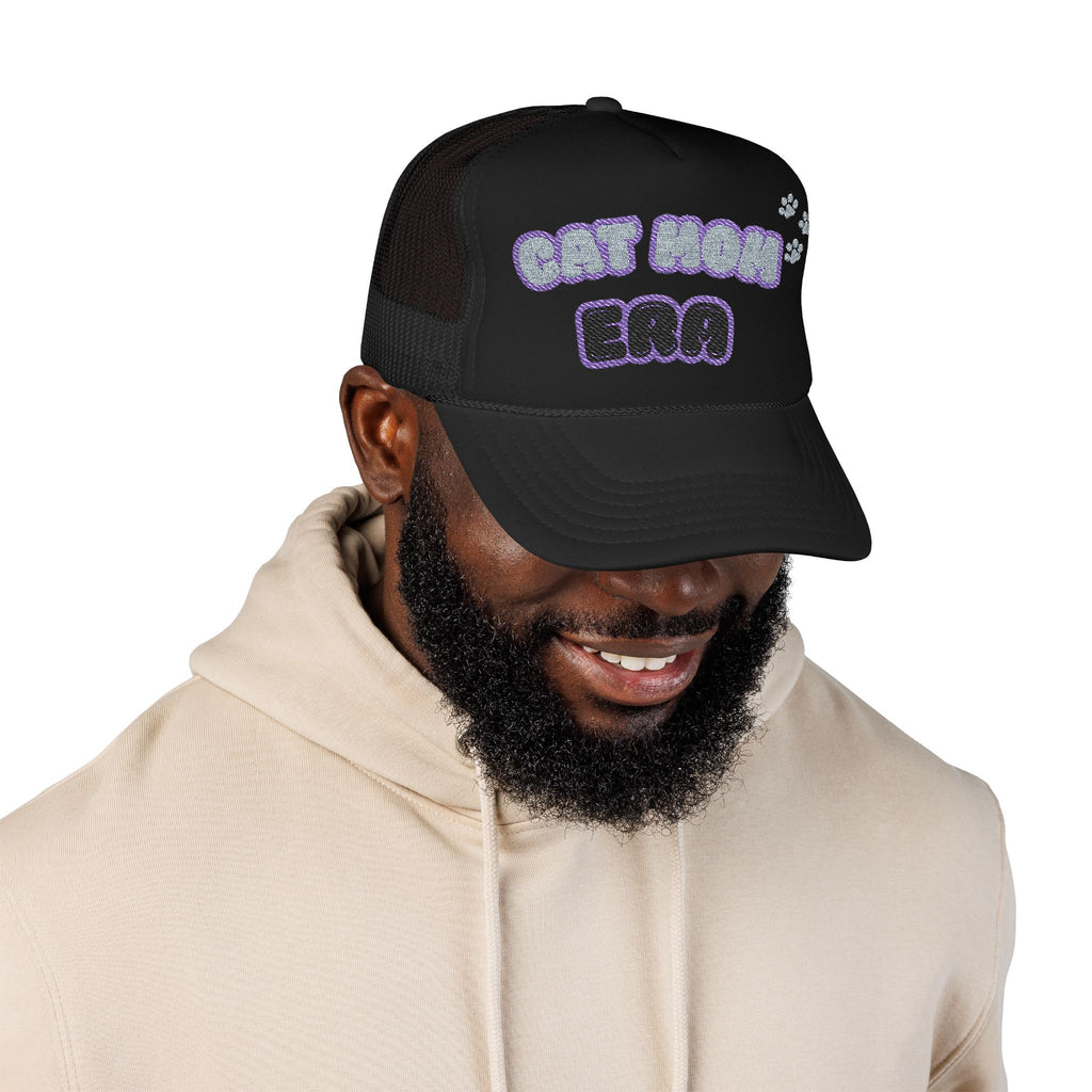 Cat Mom Era Foam Trucker Hat — Cute Furmom Cap in Multiple Colors