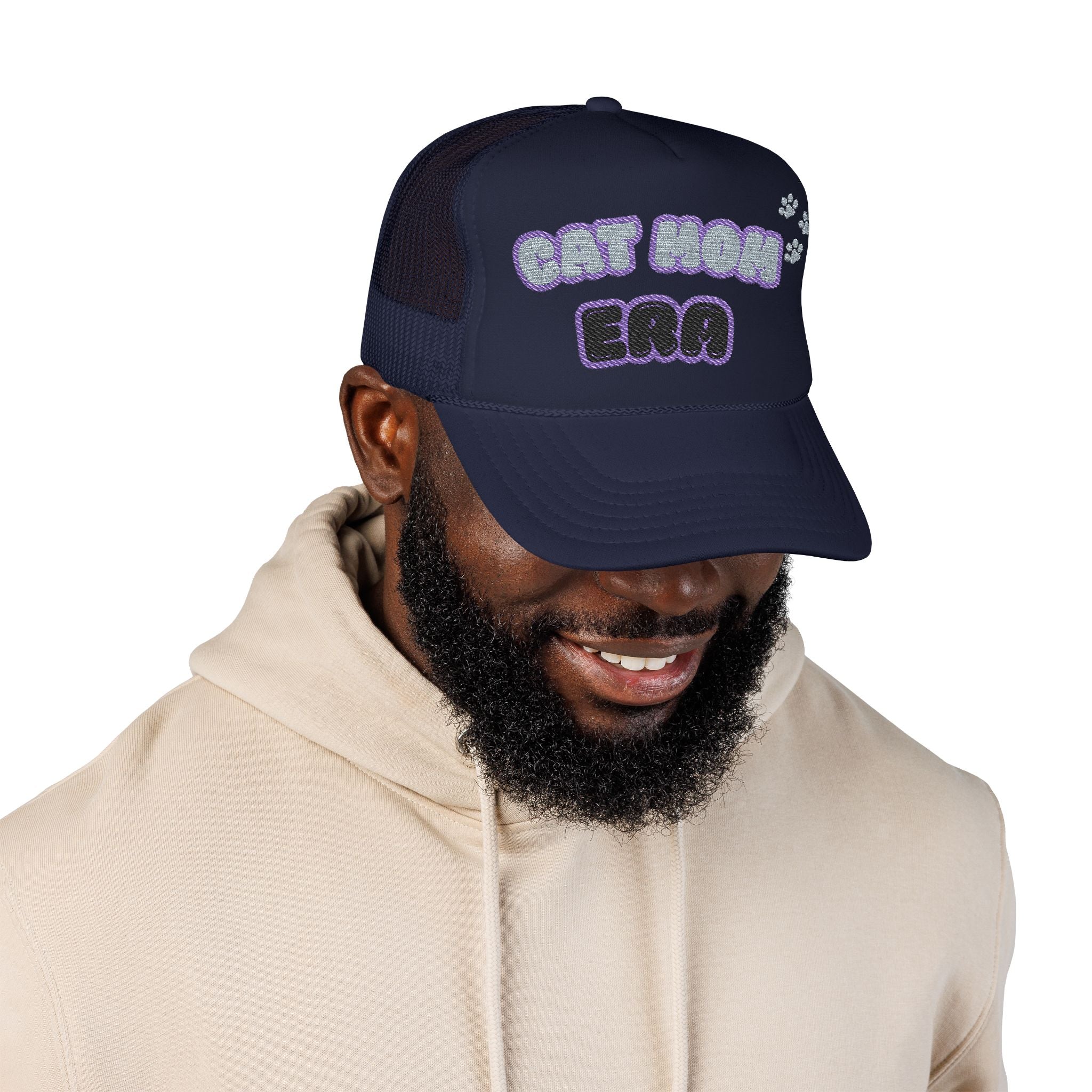 Cat Mom Era Foam Trucker Hat — Cute Furmom Cap in Multiple Colors