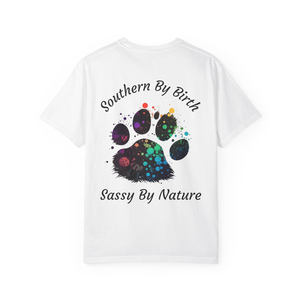 Southern By Birth, Sassy By Nature Paw Print T-Shirt