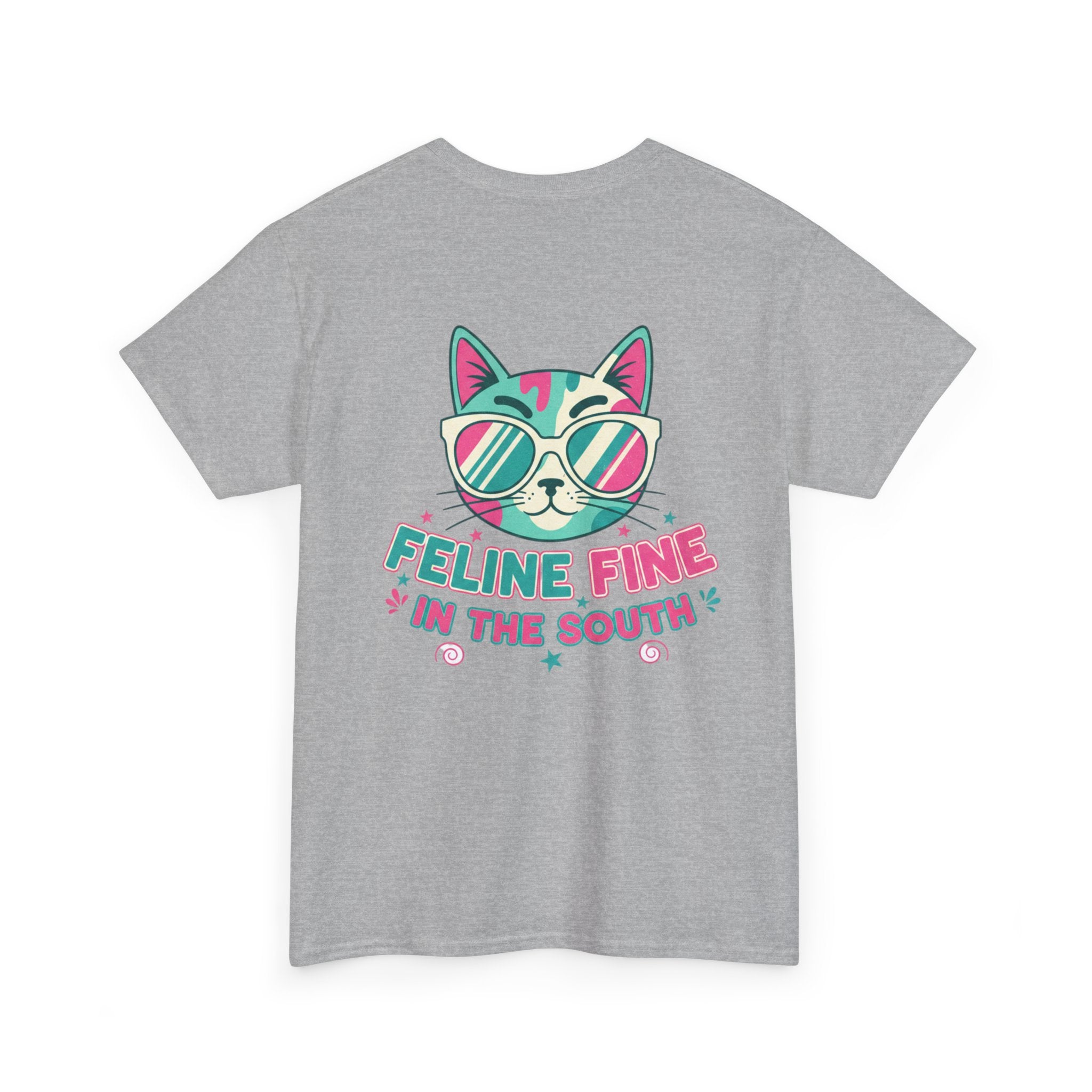 Feline Fine Tee — Retro Cat "Feline Fine in the South" Graphic T-Shirt