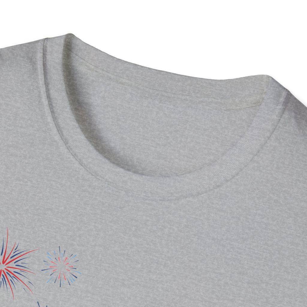 Patriotic Peace Heart Paw T-Shirt – USA Flag Dog Lover Tee for 4th of July