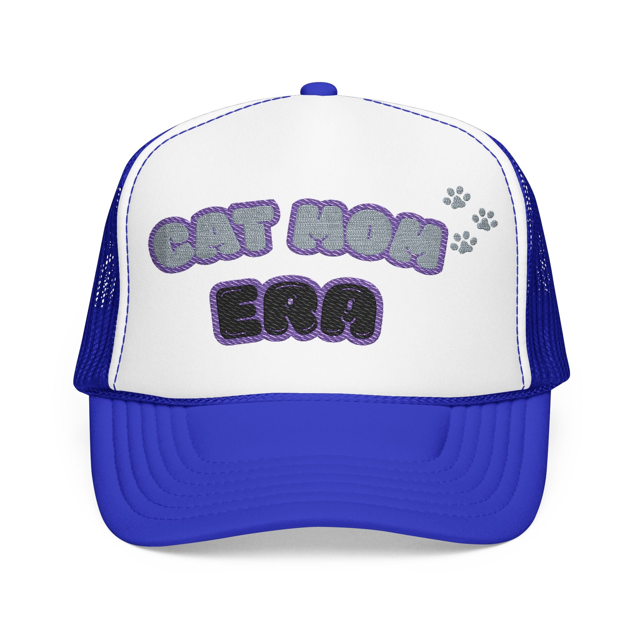 Cat Mom Era Foam Trucker Hat — Cute Furmom Cap in Multiple Colors