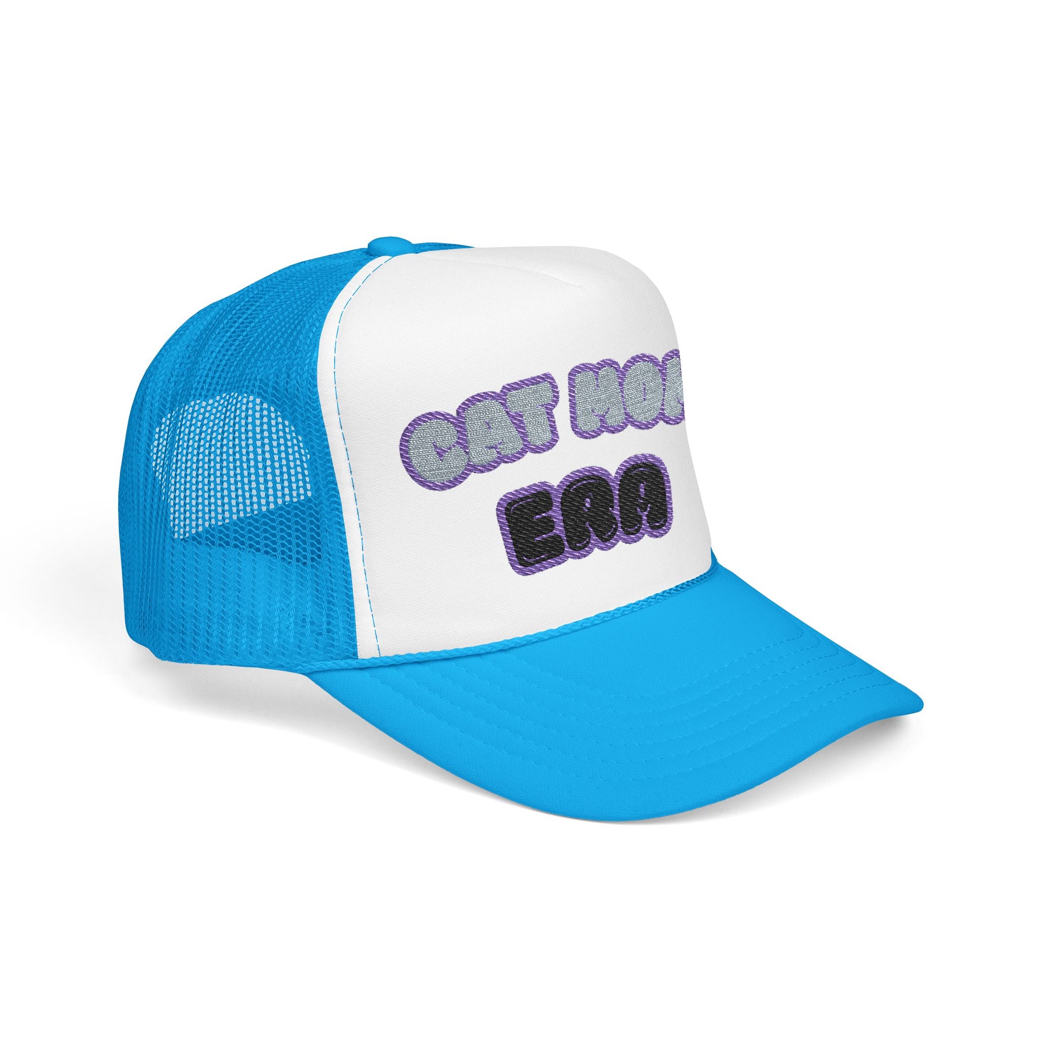 Cat Mom Era Foam Trucker Hat — Cute Furmom Cap in Multiple Colors