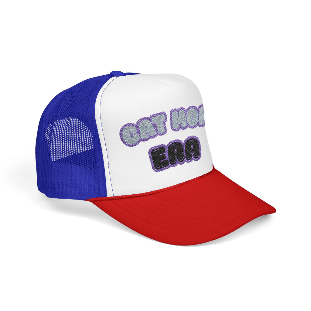 Cat Mom Era Foam Trucker Hat — Cute Furmom Cap in Multiple Colors