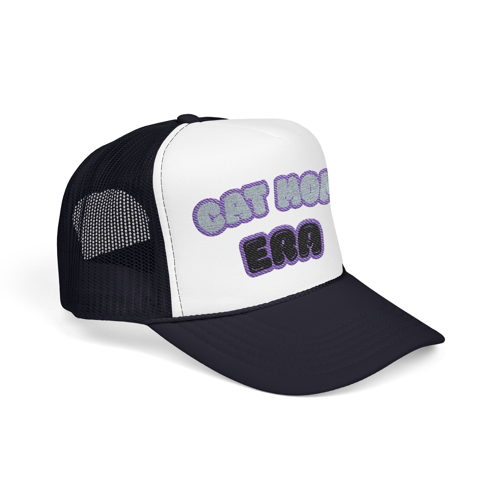 Cat Mom Era Foam Trucker Hat — Cute Furmom Cap in Multiple Colors