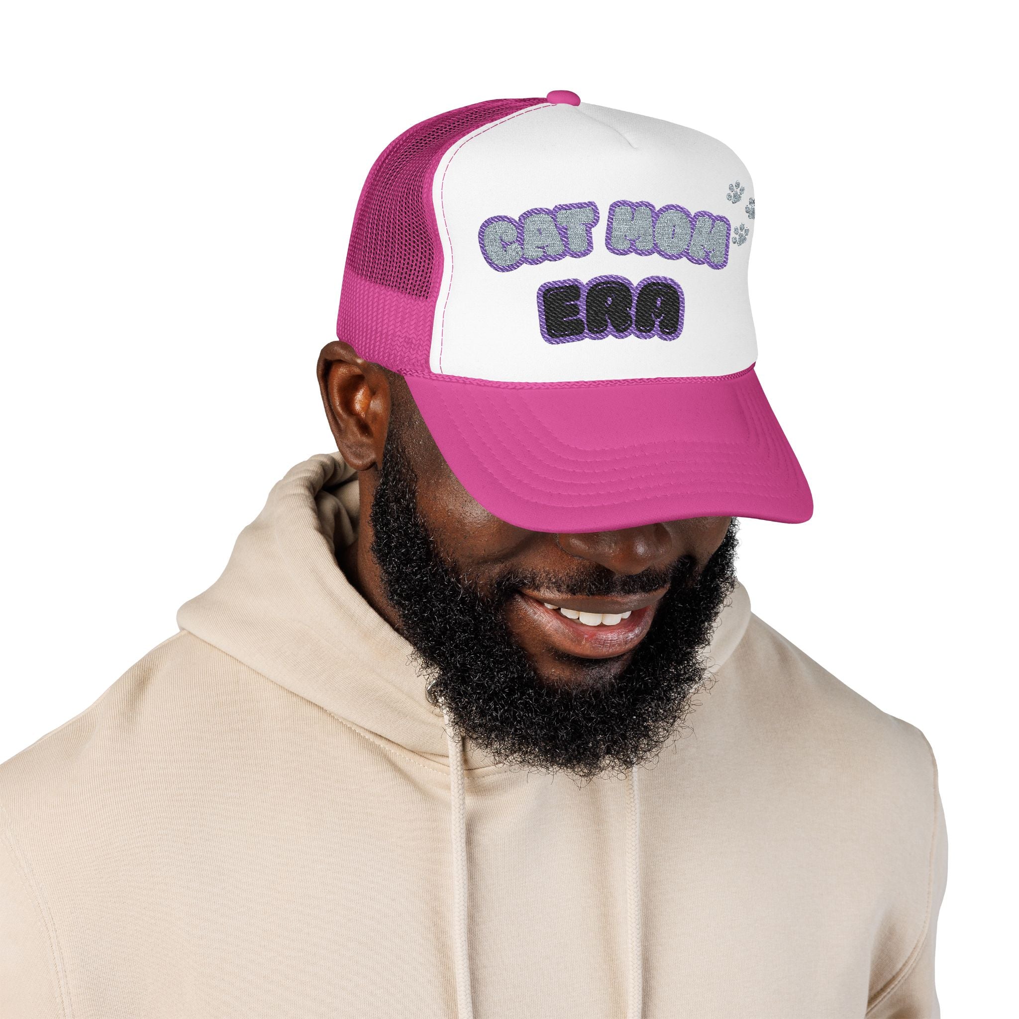 Cat Mom Era Foam Trucker Hat — Cute Furmom Cap in Multiple Colors
