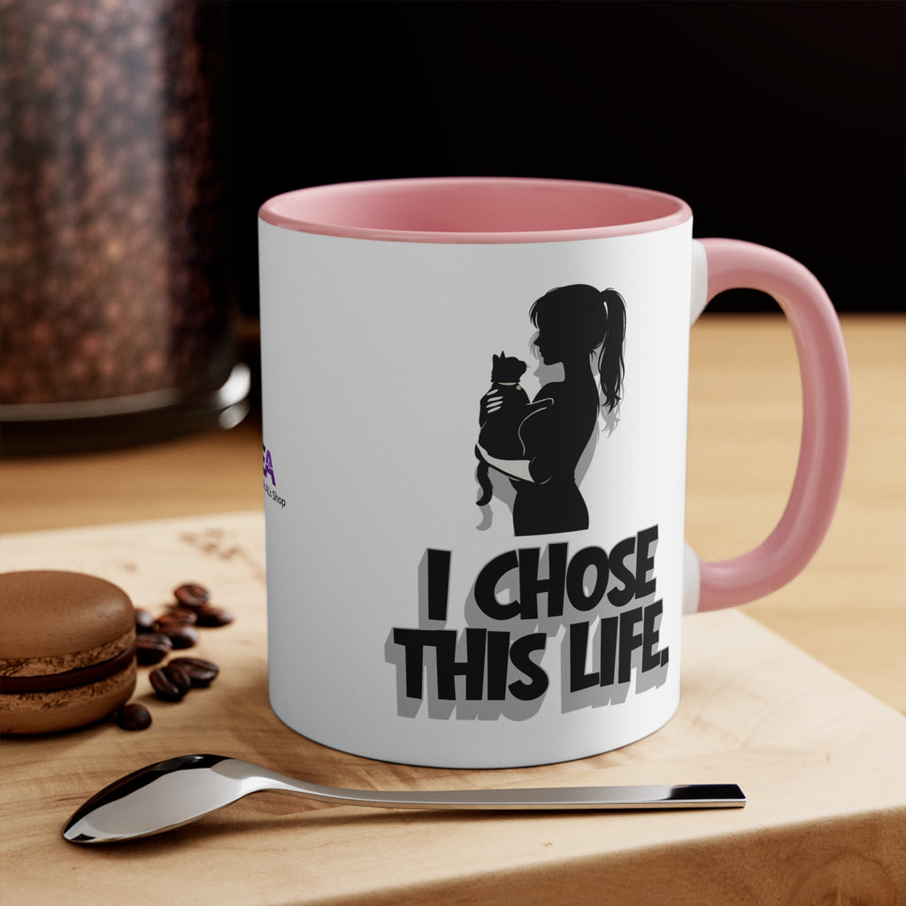 I Chose This Life Cat Lady Mug | Sassy Cat Lover Coffee Cup