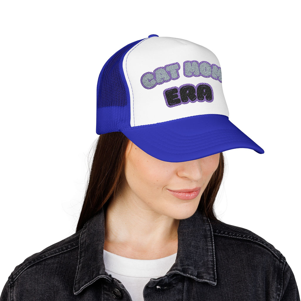 Cat Mom Era Foam Trucker Hat — Cute Furmom Cap in Multiple Colors