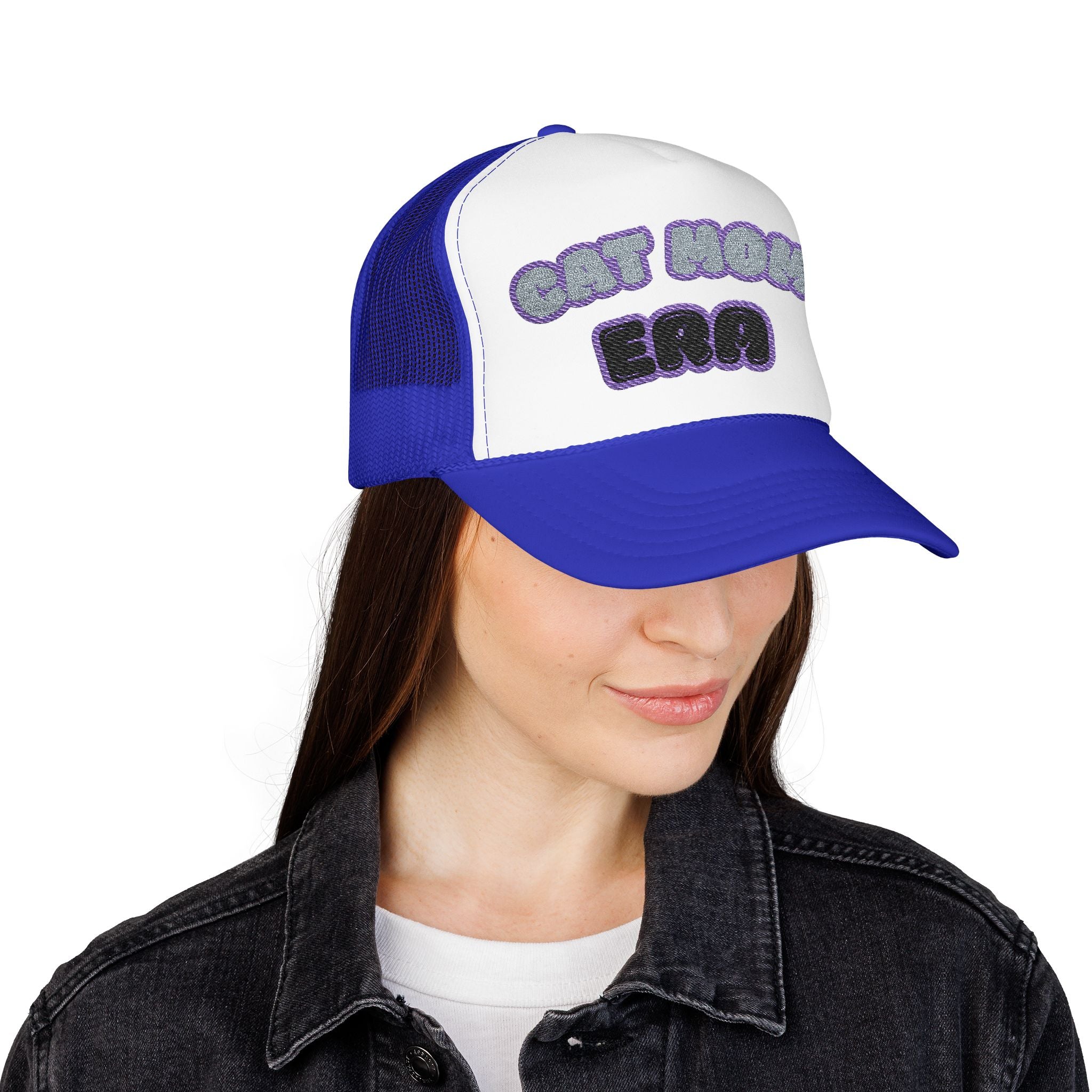 Cat Mom Era Foam Trucker Hat — Cute Furmom Cap in Multiple Colors