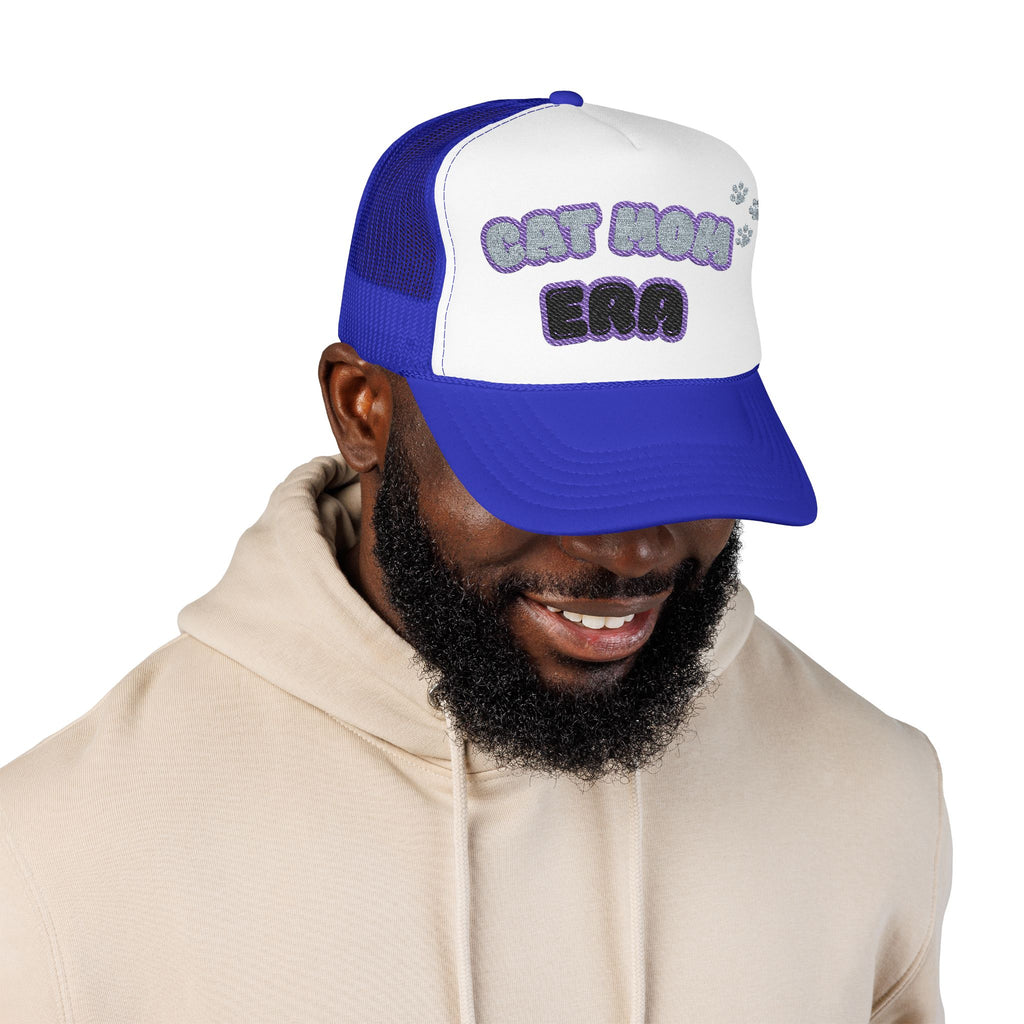 Cat Mom Era Foam Trucker Hat — Cute Furmom Cap in Multiple Colors