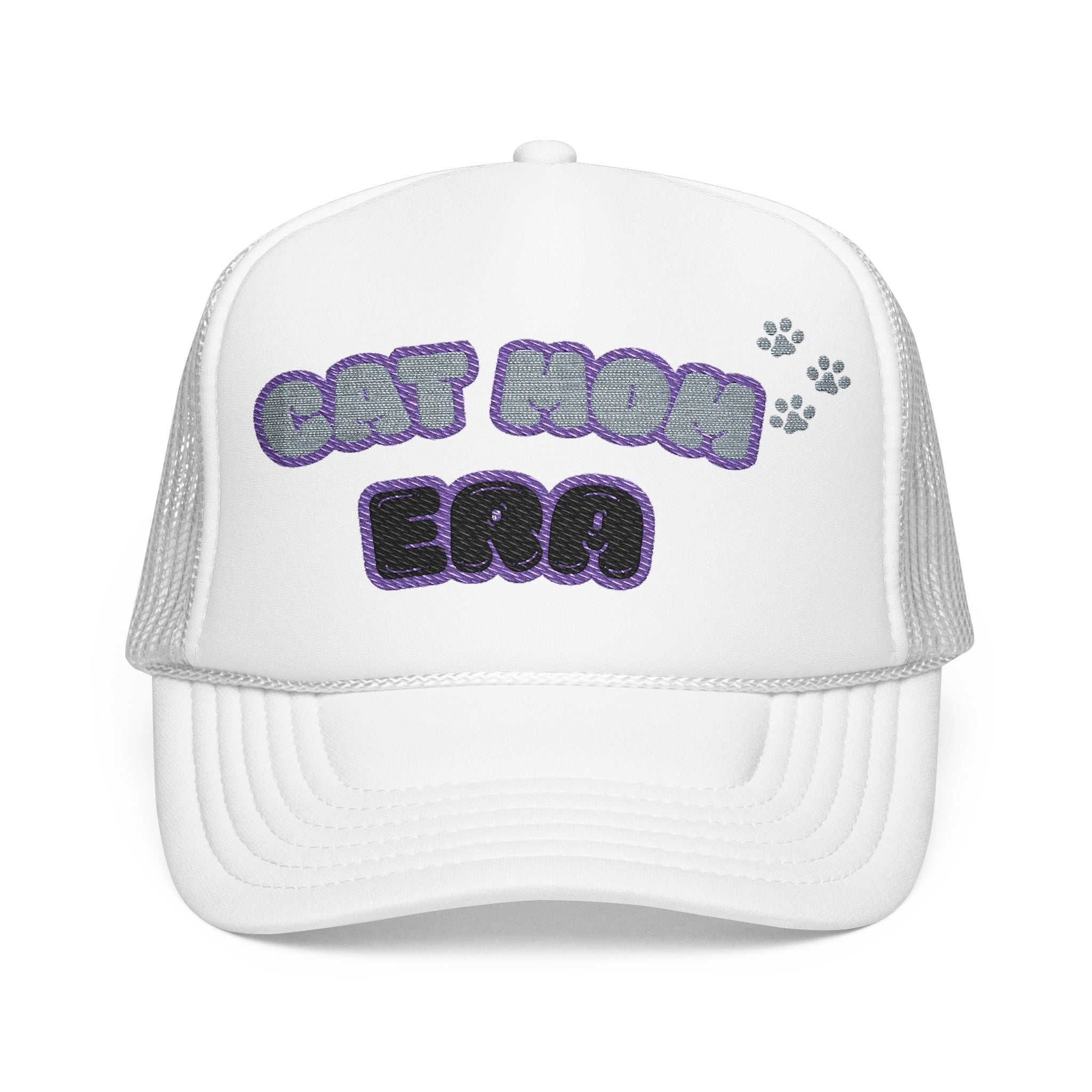 Cat Mom Era Foam Trucker Hat — Cute Furmom Cap in Multiple Colors