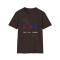 Patriotic Peace Heart Paw T-Shirt – USA Flag Dog Lover Tee for 4th of July