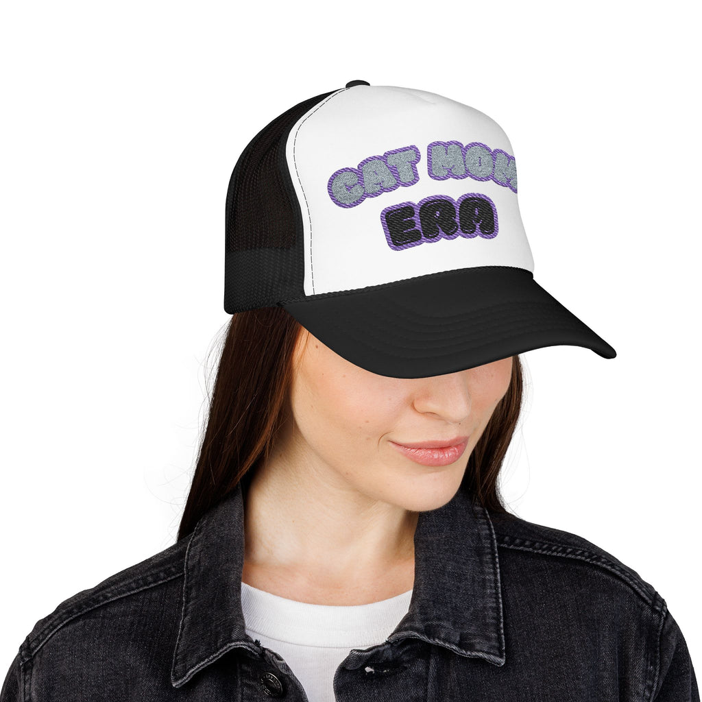Cat Mom Era Foam Trucker Hat — Cute Furmom Cap in Multiple Colors