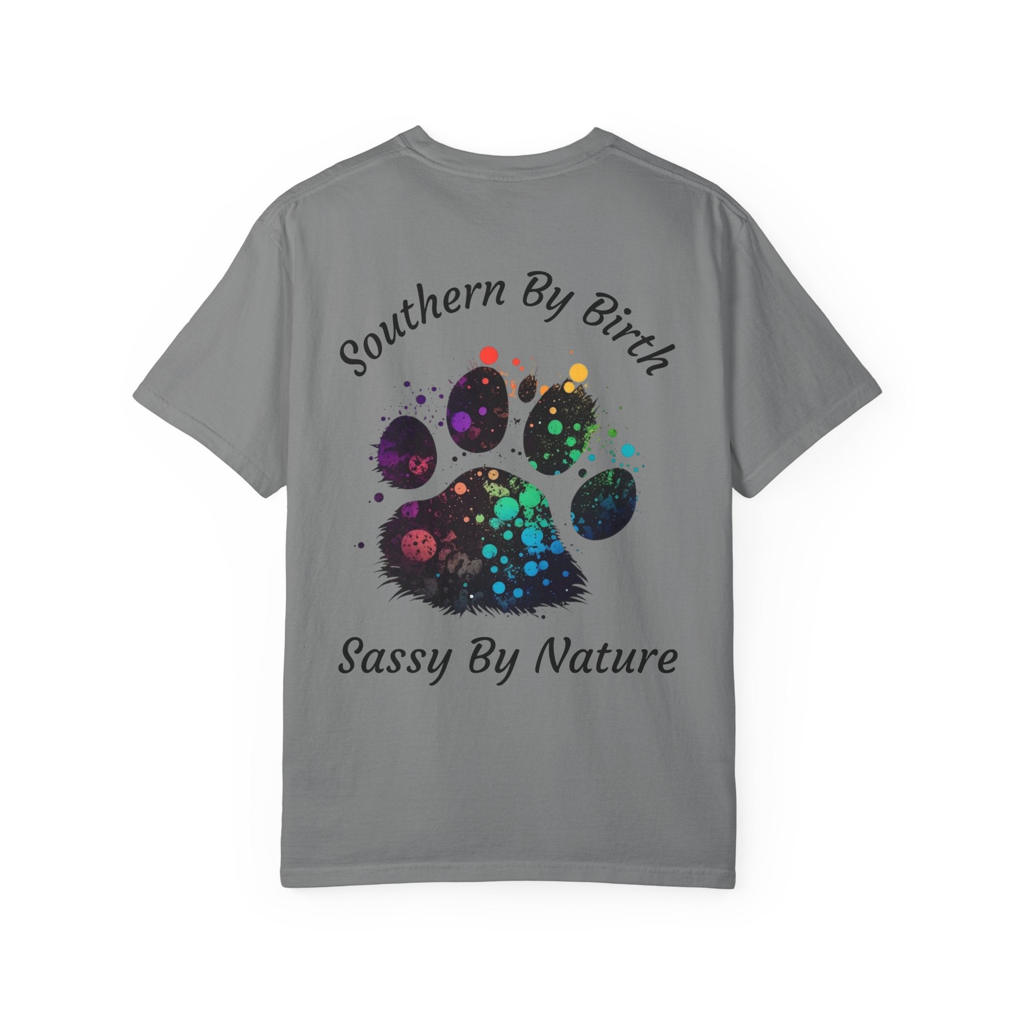 Southern By Birth, Sassy By Nature Paw Print T-Shirt