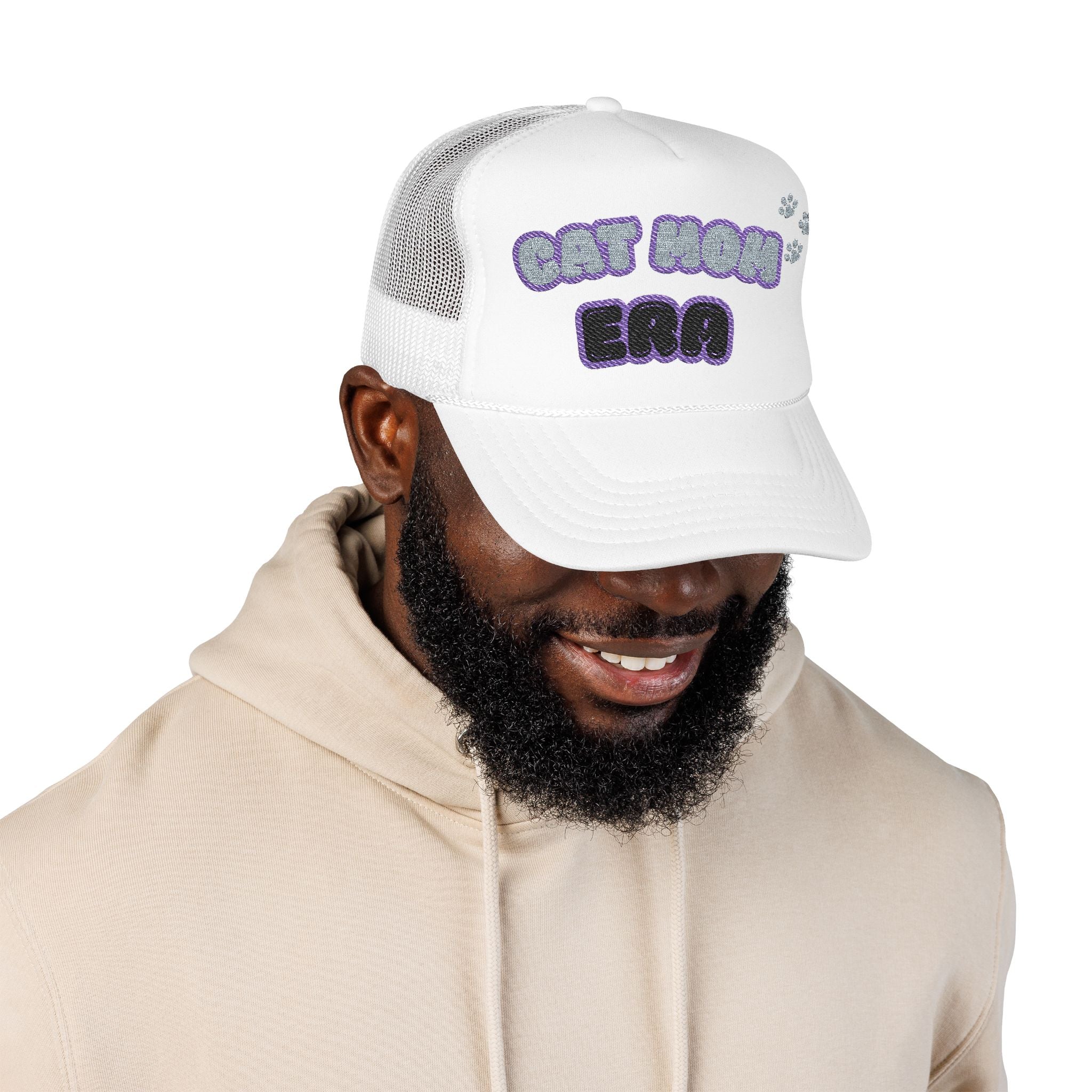 Cat Mom Era Foam Trucker Hat — Cute Furmom Cap in Multiple Colors