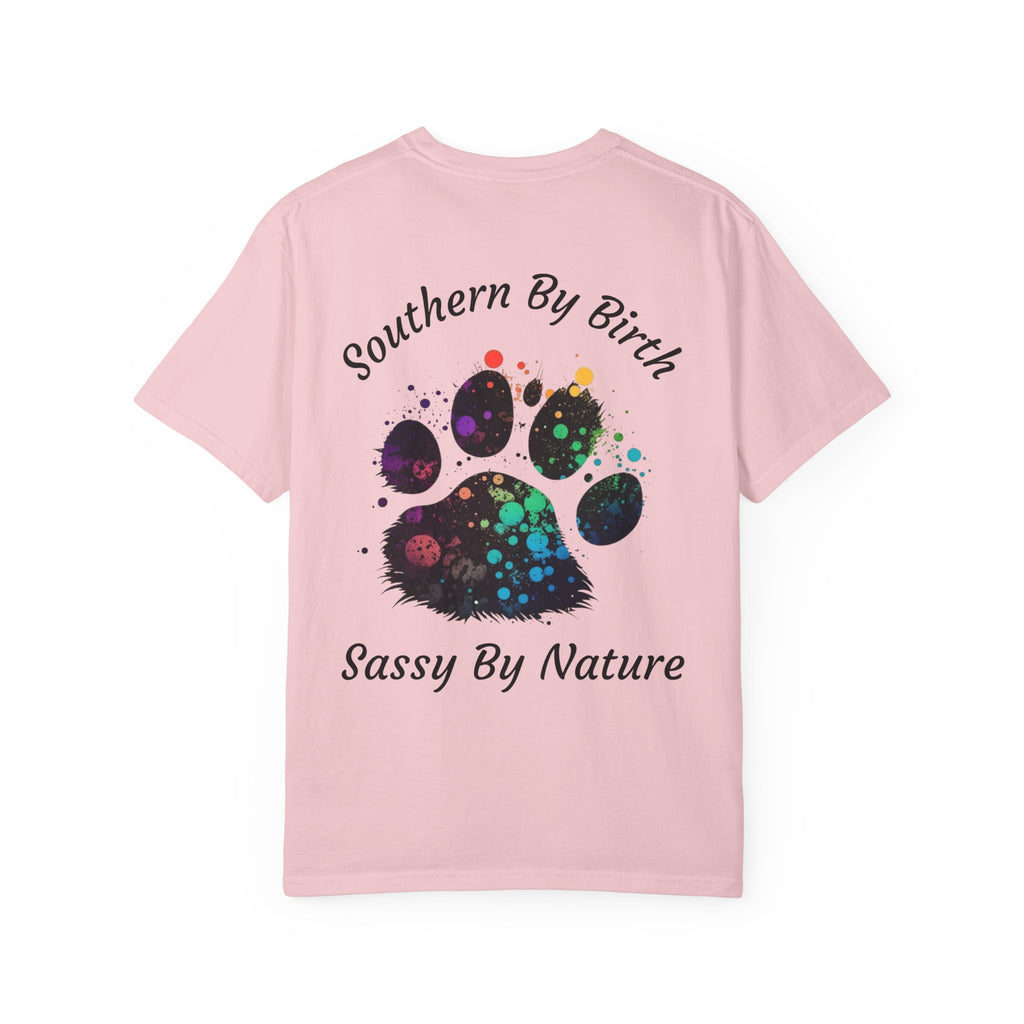 Southern By Birth, Sassy By Nature Paw Print T-Shirt