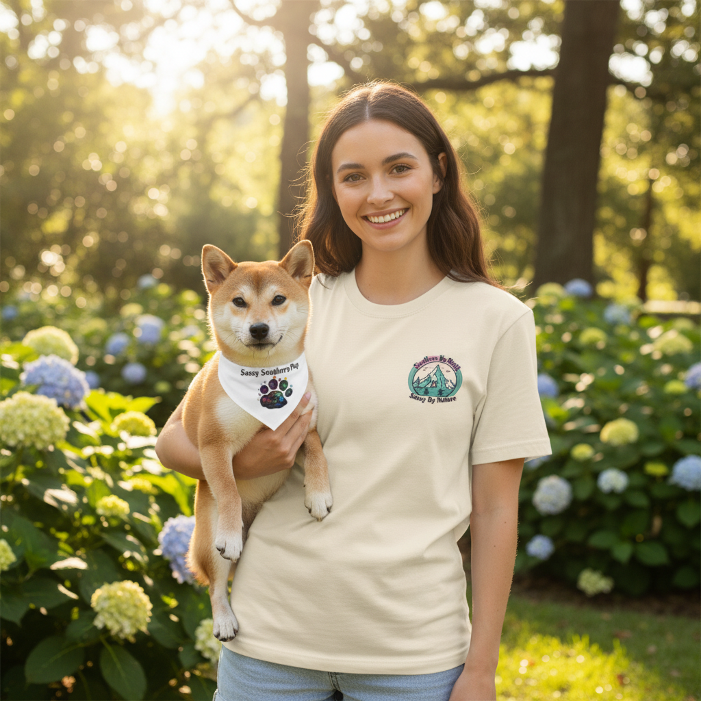 Southern By Birth, Sassy By Nature Paw Print T-Shirt