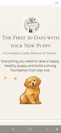 The First 30 Days with Your New Puppy