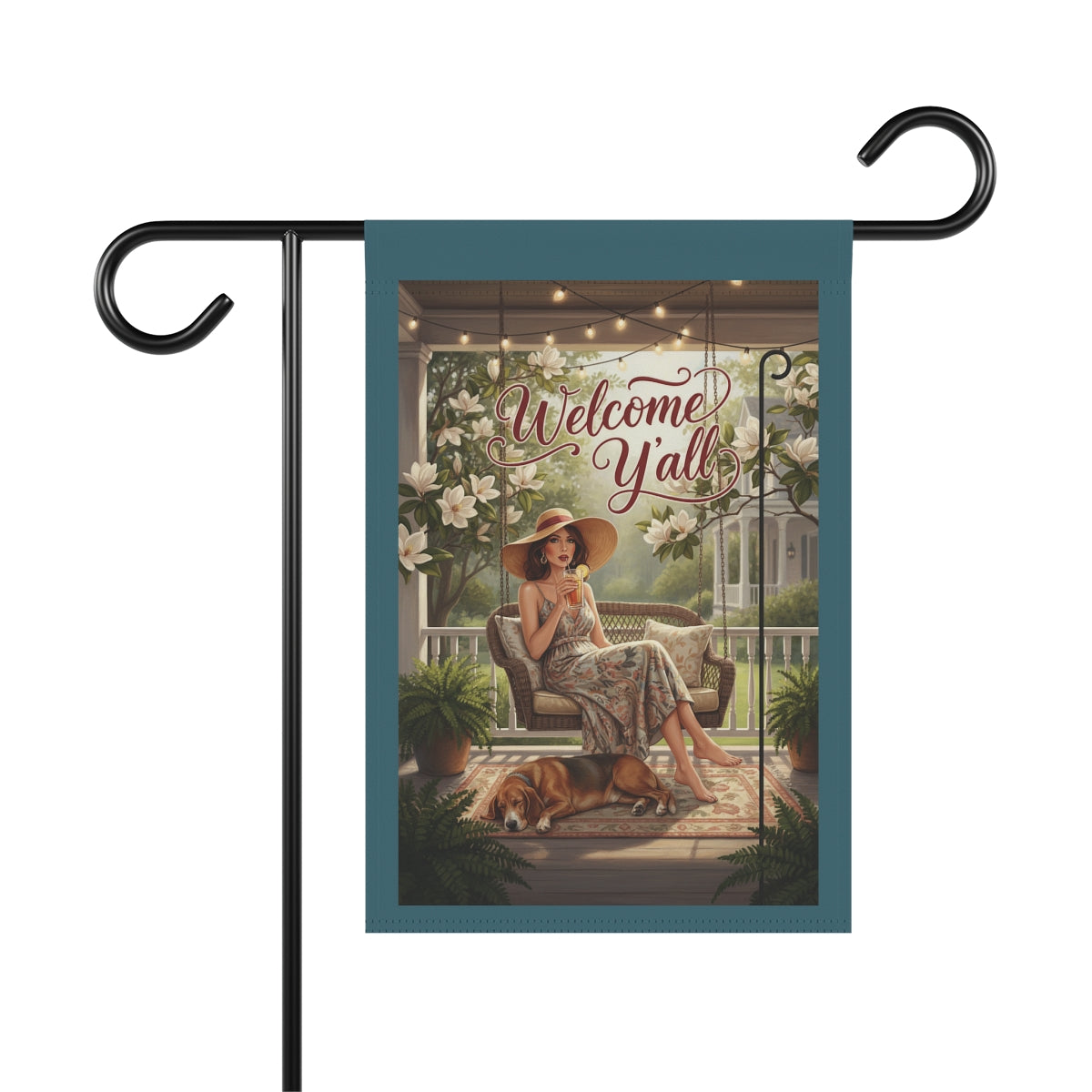 Welcome Y'all Porch Garden Flag — Southern Welcome House Banner