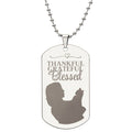 Blessed Cat Lady Engraved Dog Tag Necklace