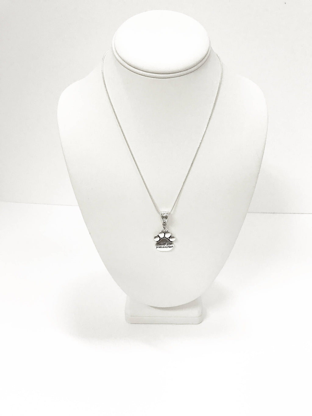 You Left Paw Prints on My Heart Pet Memorial Necklace, Dog Remembrance Jewelry, Pet Remembrance, Dog Memorial Jewelry, Dog Sympathy Gift
