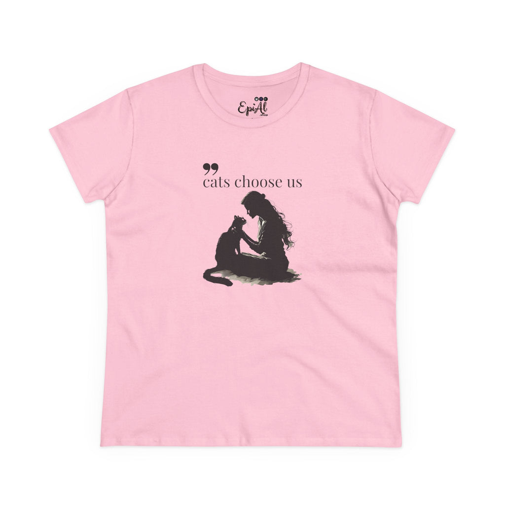 Cats Choose Us Women's Graphic Tee - Perfect Shirt for Cat Lovers